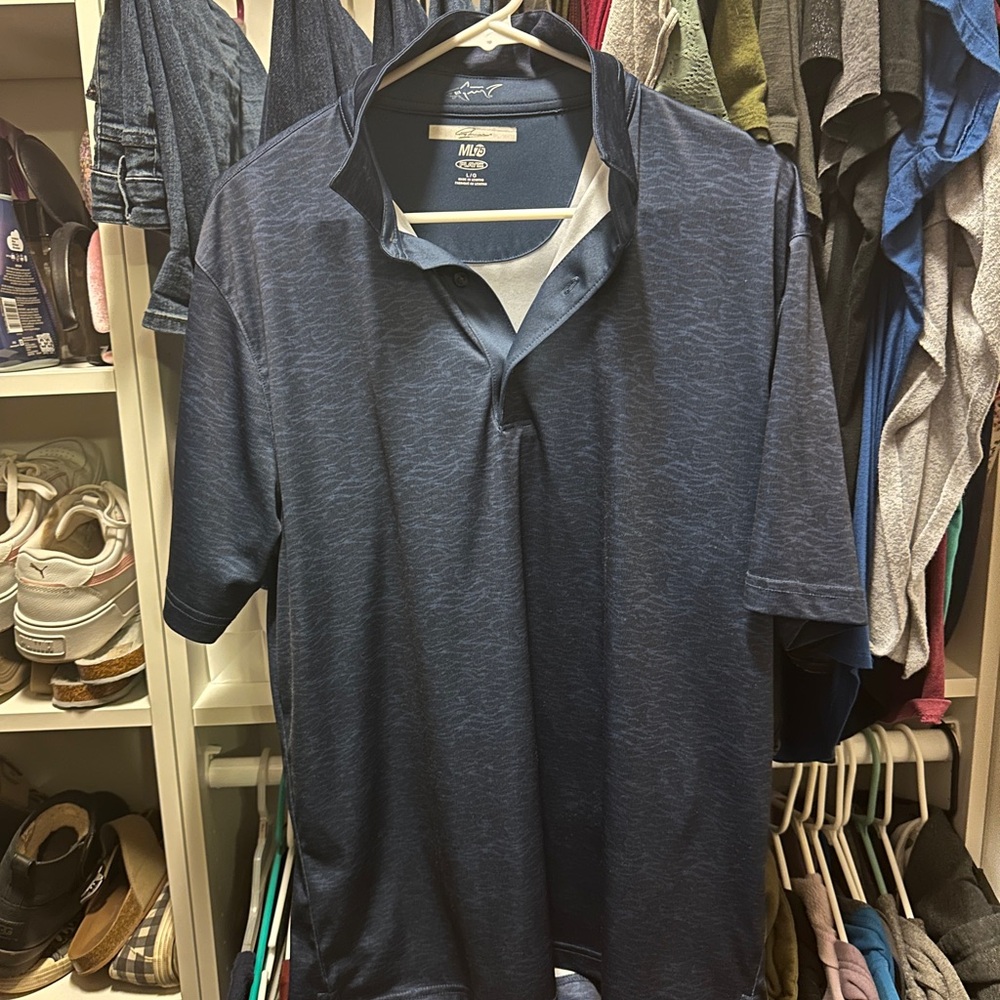 Greg Norman Blue Men's Polo Shirt